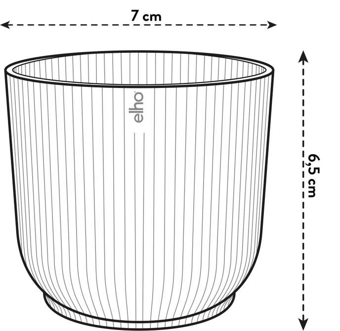 vibes fold rond mini 7cm blanc soie